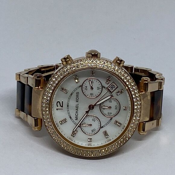 Michael Kors Parker MK5491 Womens Stainless Steel Analog Dial Quartz Watch WO320 - Picture 7 of 12